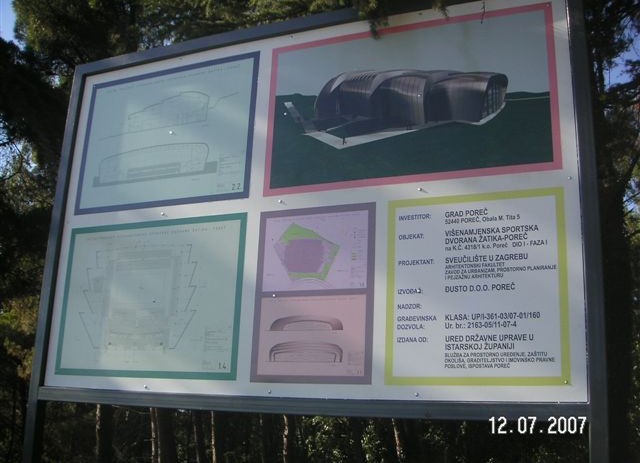 Označeno gradilište nove sportske dvorane na Žatiki