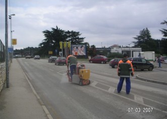 Sanacija pukotina na kolnicima u centru Poreča