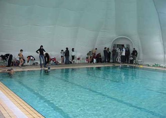 Održan prvi trening u balonu vanjskog bazena hotela Pical