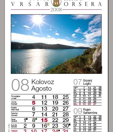 Općina Vrsar ponudila svoj kalendar i u on-line izdanju