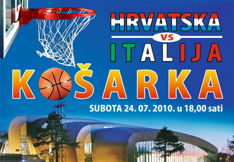 Košarka: u subotu 24.7. prijateljska utakmica Hrvatska – Italija