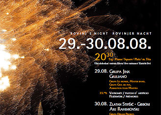 Rovinjska noć u ISTOM terminu kao i Poreč 24 sata !