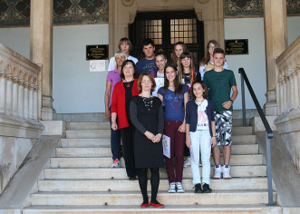 Najuspješniji učenici Talijanske osnovne škole Bernardo Parentin na prijemu kod zamjenice gradonačelnika Poreča