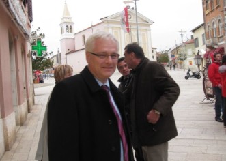 Predsjednički kandidat Ivo Josipović u Poreču