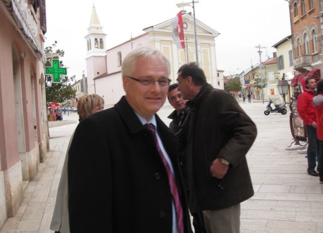 Predsjednički kandidat Ivo Josipović u Poreču