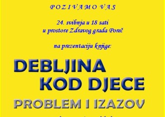 Promocija brošure „Debljina kod djece, problem i izazov" u Zdravom gradu 24. svibnja