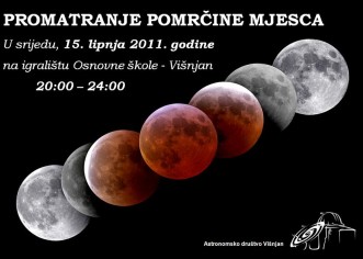 Promatranje pomrčine Mjeseca u Višnjanu, 15. lipnja 2011. godine