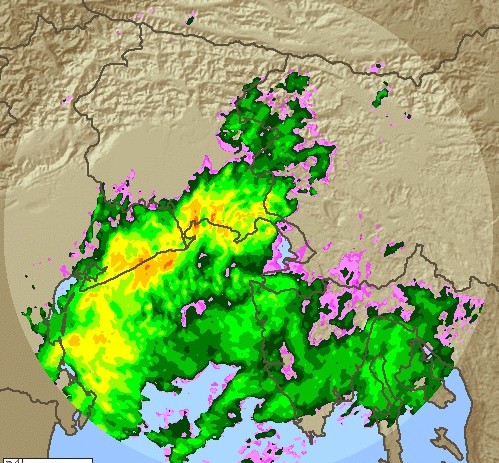 Umag jutros 1°C uz umjerenu kišu, u Roču osjet ugode na vjetru -21°C