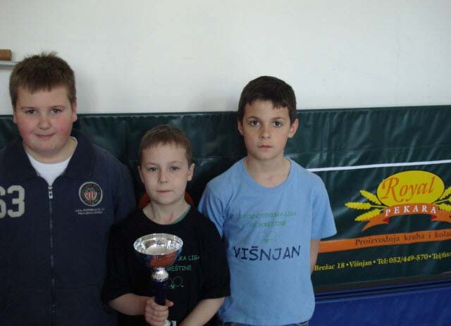 Stolni tenis: najmlađi kadeti Višnjana prvi u Primorsko-istarsko-goranskoj regiji