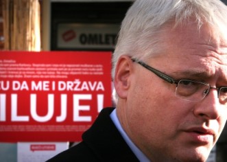 Predsjednički kandidat Ivo Josipović danas u Poreču, na Trgu Slobode