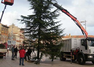 Postavljene dvije Božićne "jelke"