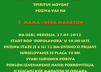 Pozivamo vas na  5. Mama i beba Učka maraton