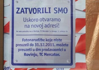 DM u Poreču privremeno zatvoren zbog preseljenja