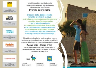 Turistička zajednica Istre čestita svima Svjetski dan  turizma