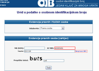 Čemu služi web OIB.HR ?