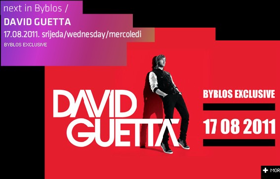 David Guetta u Byblosu