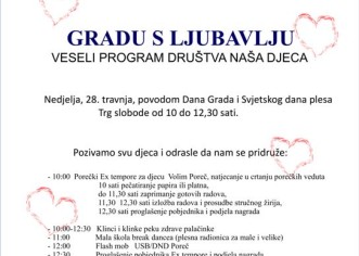 Gradu s ljubavlju – veseli program Društva Naša djeca Poreč