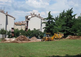 Iskop i radovi u naselju Mate Balote