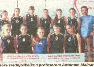 Državno odbojkaško prvenstvo srednješkolki – Porečankama bronca