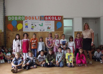 Porečki prvašići prvi dan u školskim klupama
