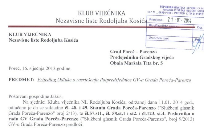 Oporba traži razrješenje vjećnice Snježane Mekota, smanjenje poreza na ugostiteljske terase za 20%