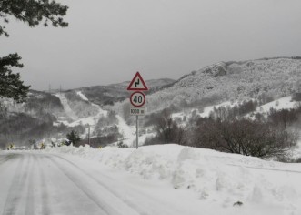 Prvi pravi snijeg na Učki nakon 26. svibnja prošle godine!