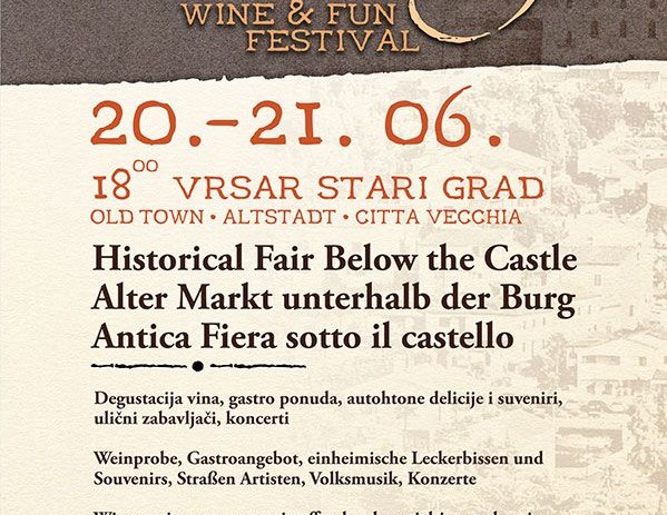 U petak i subotu, 20. i 21.06. u Vrsaru će se odvijati manifestacija Stari samanj pod kaštelom – wine and fun festival