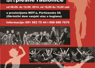Studio za izvedbene umjetnosti Mot 08 organizira upise u plesne radionice