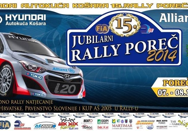 Zatvaranje Velikog gradskog parkirališta povodom „15. Rally-a Poreč 2014.“