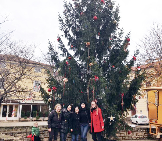Višnjanci dobili ručno ukrašen Božićni bor