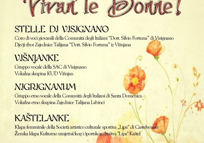 Koncert zborova i vokalnih skupina “Vivan’ le Donne!” u Višnjanu