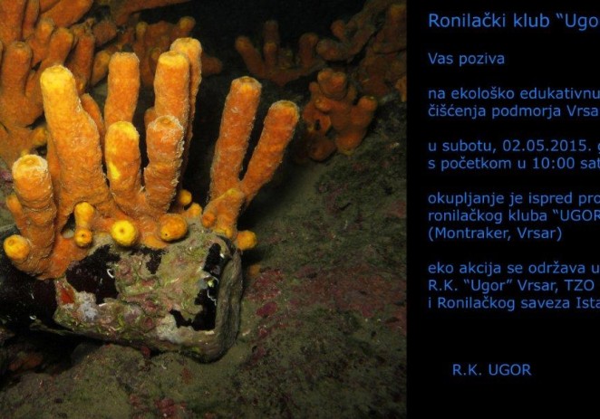 U subotu, 2.svibnja eko-akcija čišćenja podmorja Vrsara