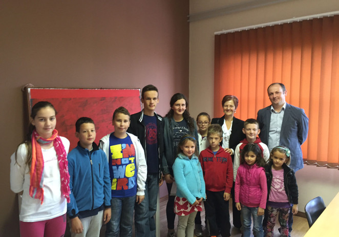 Djeca Lovreča posjetila Općinu Sv. Lovreč povodom Dječjeg tjedna