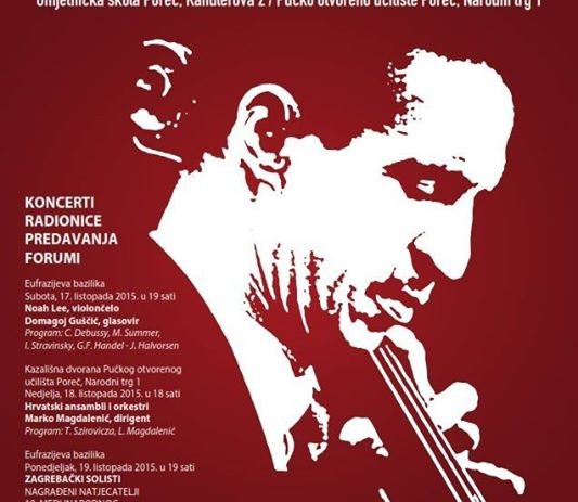 Danas u Eufrazijevoj bazilici završni koncert Međunarodnog violončelističkog natjecanja Antonio Janigro
