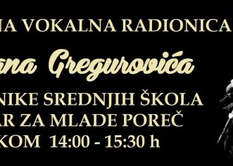 Besplatna vokalna radionica Gordana Gregurovića petkom u Centru za mlade