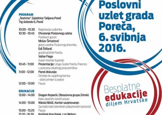 „Poslovni uzlet i Festival poduzetništva, obrta i OPG-a“ 6. svibnja po prvi put u Poreču