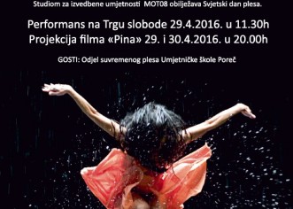 Plesni program na Trgu slobode povodom Svjetskog dana plesa, 29.4.2016.
