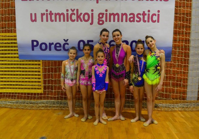 Odličan nastup porečkih ritmičarki na Završnici Kupa Hrvatske u ritmičkoj gimnastici