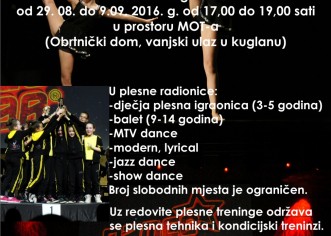 Studio za izvedbene umjetnosti MOT 08 poziva na upise djece u plesne radionice