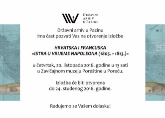 U Zavičajnom muzeju Poreštine izložba: Hrvatska i Francuska ‘Istra u vrijeme Napoleona (1805-1813)’