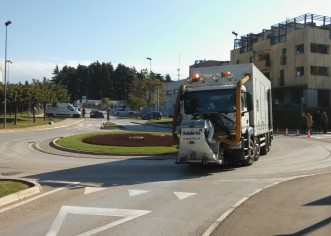 Hrapavljenje asfalta na kružnom toku u ul. županije Somogy za veću sigurnost prometa