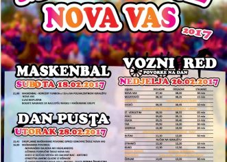 Maskenbal u Novoj Vasi u subotu 18. veljače
