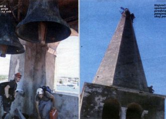 Olujni vjetar u nedjelju prervrnuo križ na zvoniku Eufrazijeve bazilike