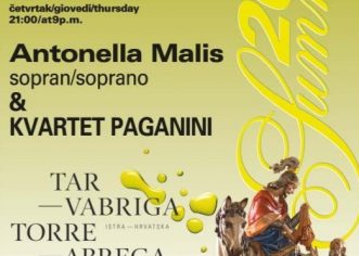 U četvrtak, 31. kolovoza u crkvi Sv. Martina u Taru koncert sopranistice Antonelle Malis i kvarteta Paganini