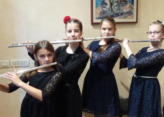 Mia Janko, Anči Mirjanić, Petra Radojčić i Tena Mihoković osvojile kao Kvartet flauta 1. nagradu u Rijeci