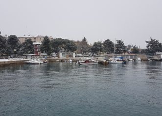 Snijeg u Poreču 1.3.2018.
