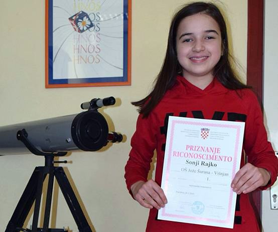Sonja Rajko, učenica MŠ Višnjan “pomela” konkurenciju na županijskom natjecanju iz matematike