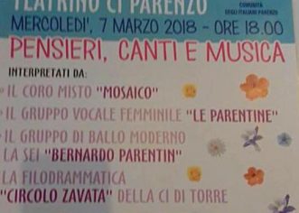 “Pensieri, canti, recite” u Zajednici Talijana Poreč večeras