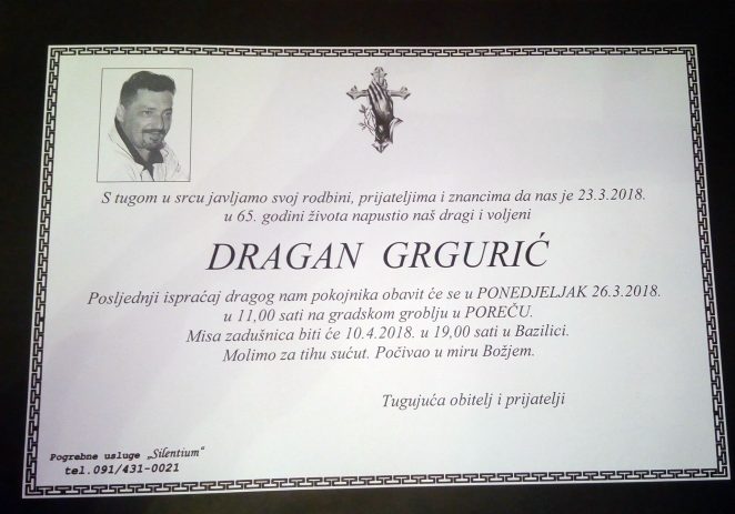 Preminuo Dragan Grgurić, šahist iz Poreča