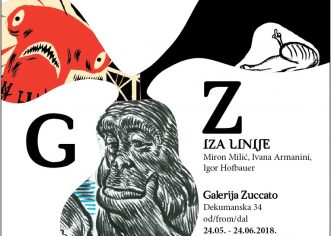 Izložba “Iza linije” Ivane Armanini, Igora Hofbauera i Mirona Milića u galeriji Zuccato od 24.5. do 24.6.